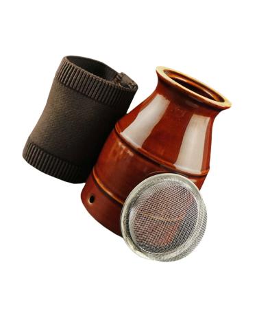 Healeeved 1Stk cupping Moxibusion glass MOXIBUSTION-TANK MOXIBUSTION CALING ROLL Air cleaner Schrezniger MoxibusTion tool Moxibustion Shrapped massage ceramic acupuncture box