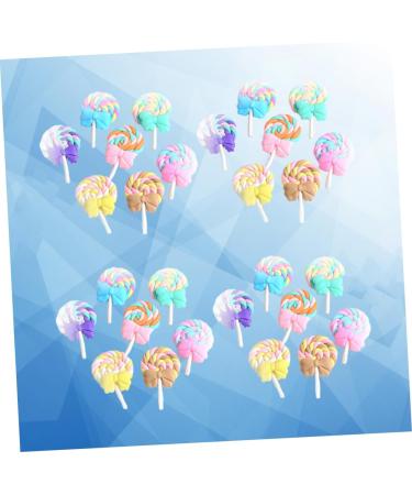 HOMSFOU 35pcs Charms Candy Gummy Charms Art Supplies Phone Case Accessories Resin Flatbacks Phone Case Patch Phone Case Ornament Lollipop Charms Phone Case with Charm Bow Tie Jewelry - Buy Online on GoSupps.com
