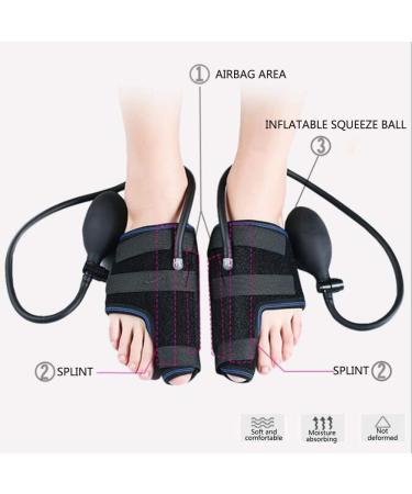 JHGCCL Toe Separators Gel Sleeves - Big Toe Alignment Valgus Corrector with Adjustable Air Pressure - Day and Night Foot Support for Treatment and Prevention - Buy Online on GoSupps.com