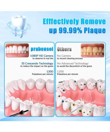 Prabensei Water Flosser - Upgrade 350ML Cordless & Rechargeable IPX7 Waterproof Portable Oral Care for Home & Travel - Buy Online on GoSupps.com