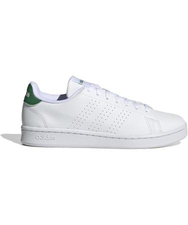 Buy adidas Men's Advantage Tennis Shoes - 43 1/3 EU - Ftwr White & Green | International Shipping Available - Buy Online on GoSupps.com