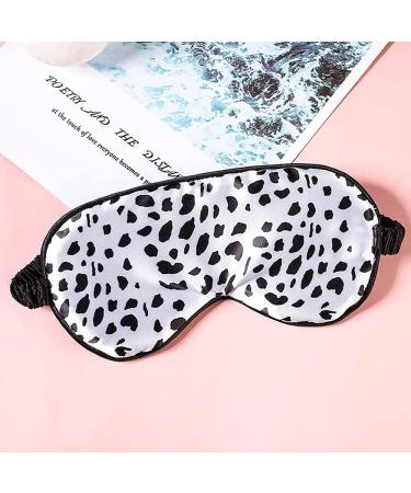 Cow Print Silk Sleep Mask - Soft Blindfold for Sleeping, Napping, and Traveling - Buy Online on GoSupps.com