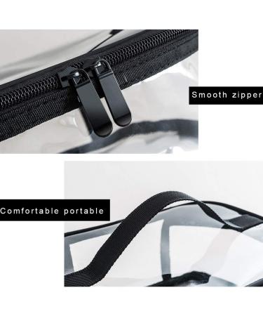 Clear Makeup Bag - Large Zipper Waterproof PVC Toiletry Organizer for Travel & Vacation - Buy Online on GoSupps.com