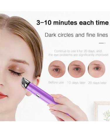 Kwlyon Eye Massager Wand with Heat and Cooling Roller - Dark Circles Treatment and Migraine Relief - Buy Online on GoSupps.com
