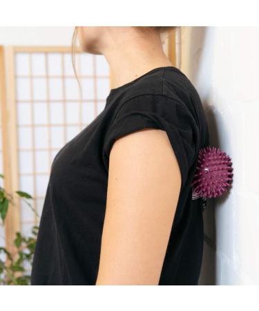 Buy Navaris 2x Hedgehog Massage Balls - Fitness & Balance Relief for Hands Feet & Back - Medium & Hard 8cm in Berry/Petrol - International Shipping Available - Buy Online on GoSupps.com