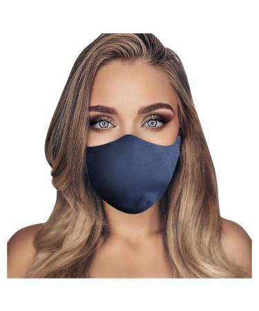LIEIKIC Women's Elegant Face Mask Washable Cotton Comfortable Breathable Dustproof Mouth and Nose Protection Scarf (F)
