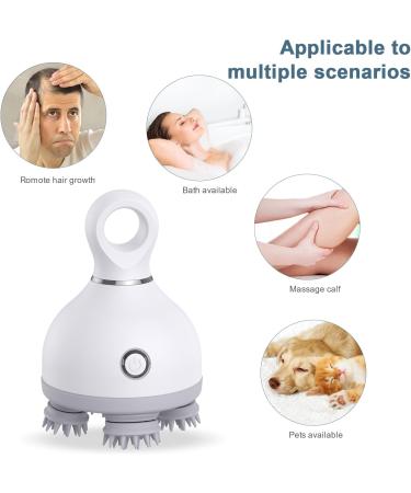 Ankilo Wireless Electric Head Massager - 4 Interchangeable Kneading Heads for Full Body & Scalp Massage | Cat & Dog Massage Agent for Hair Growth - Buy Online on GoSupps.com