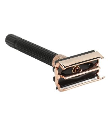 Double Edge Razor Handle - Reusable Metal Safety Razor for Men & Women | Black Eco-Friendly Shaving Solution - Buy Online on GoSupps.com