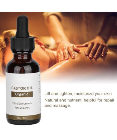 Organic Castor Oil for Eyelash & Beard Growth | Natural Essential Oil for Hair Nails & Skin - Buy Online on GoSupps.com