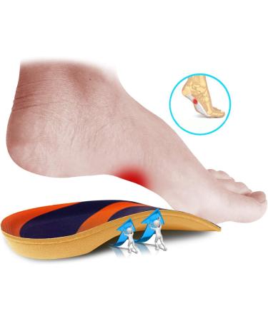 PCSSole 3/4 Orthopedic Insoles for Flat Feet & Plantar Fasciitis | Heel Pain Relief Inserts for Men & Women EU43-46 - Deep Blue - Buy Online on GoSupps.com