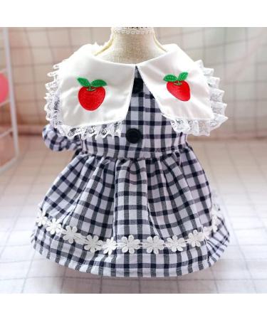 Stylish LtuzPet Plaid Dog & Cat Tutu Dress with Bow Knot - Perfect for Parties - Blue L - Buy Online on GoSupps.com