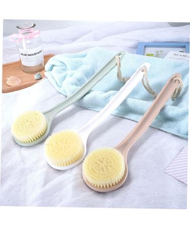 Healeved Body Shower Brush - White Handle Bathing Massage Tool - Buy Online on GoSupps.com