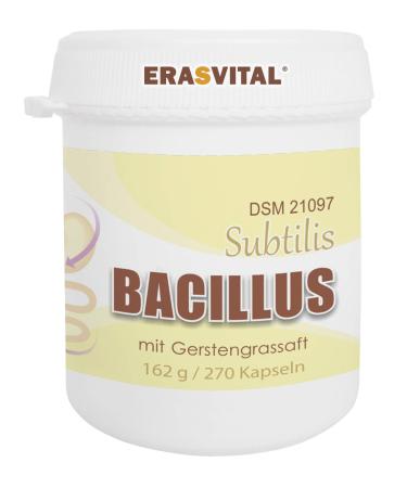 Barley grass juice with Bacillus Subtilis DSM 21097 270 capsules 1.2 billion CFU Lactose-free Gluten-free Vegan