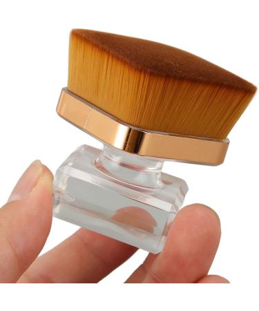 Double Head Makeup Brush 360 Degree Rotation Liquid Brush Soft Hair Durable Portable Size for Blush - Buy Online on GoSupps.com