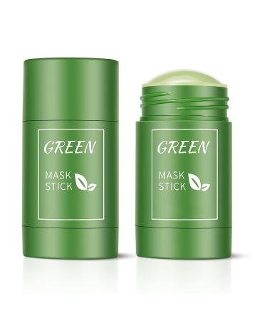 Green Tea Mask Stick For Blackhead Remover 2 Pieces The Original Mask With Green Tea Extract for Men And Women Deep Cleansing Removes Blackheads for All Skin Types 2PCs