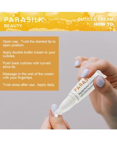 Parasilk Beauty Double Butter Cuticle Cream | Hydrate & Nourish Dry Cuticles with Superior Antioxidant Oils - Buy Online on GoSupps.com