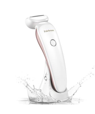 Electric Lady Shaver - Painless Womens Razor Bikini Trimmer Cordless Wet & Dry Shaver for Women Legs Underarms Pubic Hair - Rechargeable Waterproof Body Shaver
