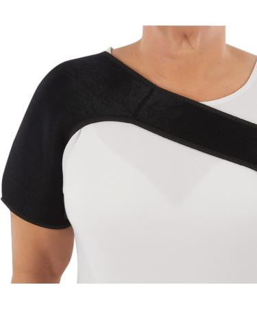 Shoulder Support Brace for Men & Women | FSA/HSA Approved Pain Relief Compression Sleeve | Rotator Cuff Stabilizer | Adjustable Fit for AC Joint Dislocation - Buy Online on GoSupps.com
