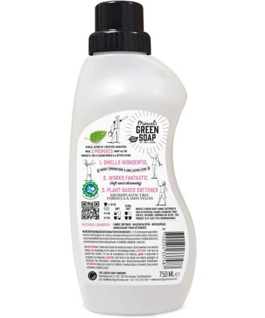 Marcel's Green SOAP Fabric Softener - Eco-Friendly Patchouli & Cranberry - 750ml Vegan & 97% Biodegradable - No Plastic or Palm Oil - Buy Online on GoSupps.com