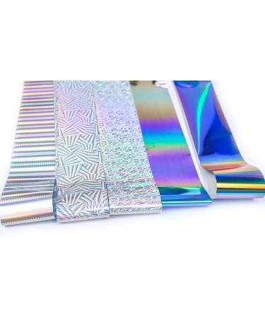 Xptieeck 10 Rolls Nail Foils Polish Stickers Metal Color Starry Paper Transfer Foil Wraps Adhesive Decals Nail Art Decorations - Buy Online on GoSupps.com