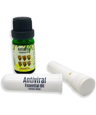 Anti-Viral Remedy Oil with Nasal Inhaler Stick - Powerful Virus Killing Essential Oils Blend for Lungs & Airways. Combat Viruses, Bacteria & Germs. Refresh & Reuse - Buy Online on GoSupps.com