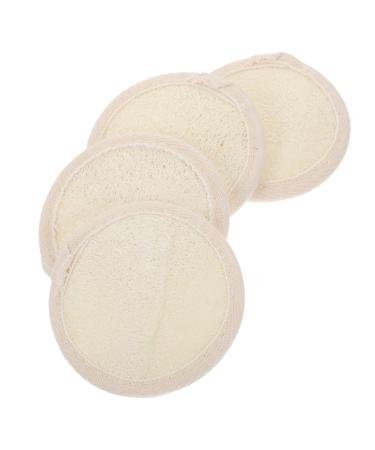 minkissy Loofah Facial Facial Body Facial Cleansing Sponge Pad Makeup Applicators Loofah Pad Sponge Bath Sponges Face Scrubber Exfoliator Cotton Department Store Frosted 8x8x0.6cm Yellow