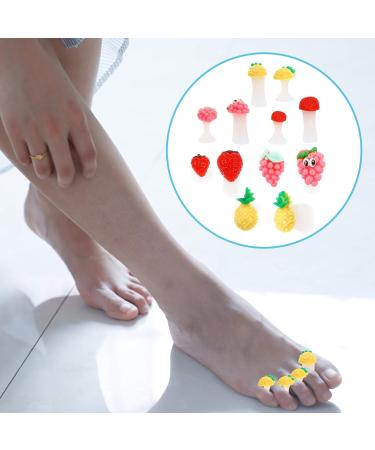 FRCOLOR Silicone Toe Separators and Nail Spacers - 24PCS Fruit Shape Dividers for Nail Polish and Pedicure DIY - Buy Online on GoSupps.com