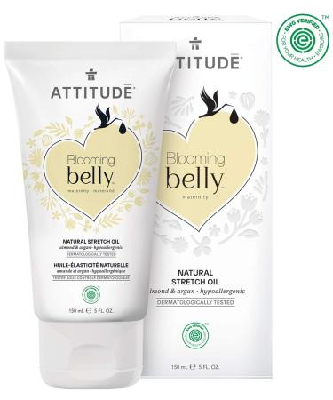 ATTITUDE Blooming Belly Stretch Oil - Almond & Argan 5 fl. oz. | Pregnancy-Safe & Hypoallergenic - Buy Online on GoSupps.com