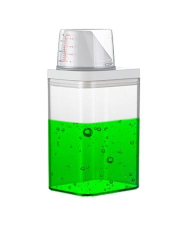 Laundry Detergent Dispenser | Reusable Empty Bottles With Measuring Cup | Washing Powder Storage Detergent Container | Fabric Softener Storage Bottle For Scent Booster Beads/Small Solid Grain/Liquids 1100ml