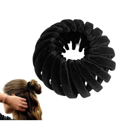 Birds Nest Hair Clips Bird Nest Velvet Magic Hair Clip Bird Nest Hair Clips Velvet Expandable Hair Bun Maker | Three Rows Of Teeth Styling Hair Clips Hair Styling Accessories for Making Ponytail - Buy Online on GoSupps.com