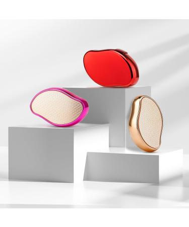 Premium Glass Foot File & Callus Remover - Pink | Dead Skin Scrubber & Heel Care with Stylish Lid - Buy Online on GoSupps.com