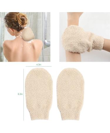 Eco-Friendly Peeling Gloves | 2-Pack Massage Shoe Bath Shower Gloves for Effective Body Care - Buy Online on GoSupps.com