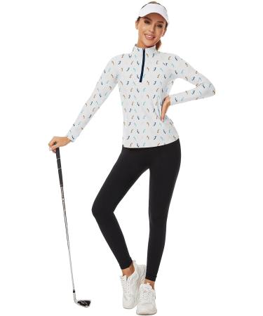 Soneven Women's Collared V Neck Long Sleeve Polo Shirt - Moisture Wicking, Slim Fit Golf T Shirt - Buy Online on GoSupps.com