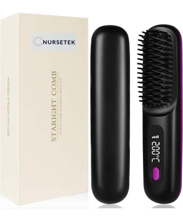 Buy Cordless Hair Straightener Brush - Fast Heating & Portable USB Rechargeable Hair Comb for Home & Travel - Buy Online on GoSupps.com