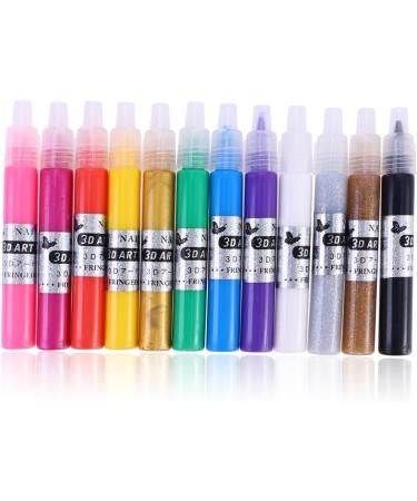 Ipetboom 3d Nail Painting Kit 12 Nail Gel Nail Polish Pens Nails Gel Nail Supplies for Nail Techs Gel Nail Polish Pen Kit For Nail Art Gel Paint for Nails Art Paint Pen 3d Painted - Buy Online on GoSupps.com