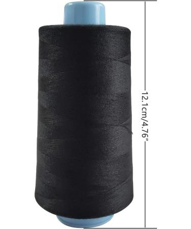 Polyester Sewing Thread Spools - White & Black - 3000 Yards Each - 40/2 All-Purpose Threads for Sewing Machine and Hand Repair - Buy Online on GoSupps.com