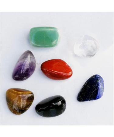 Natural Crystal Rough 7pcs Natural Crystal Seven Amethyst Geode Gift Crushed Stone Rough Polished Large Particles Stone Set Home Decoration Full of Texture 7pcs With Bag - Buy Online on GoSupps.com