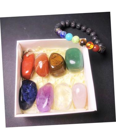 Crystal Stone Set - Spiritual Desktop Decor | Irregular Tumble Stones & Ornaments for Home Decor - Buy Online on GoSupps.com