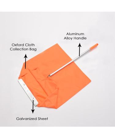 Collector Dustpan - Long Handle Dust Pan for Garden Waste Cleaning Supplies Ergonomic Handle Cleaning Dustpan with Collector Bag for Recycle Leaves Twigs - Buy Online on GoSupps.com