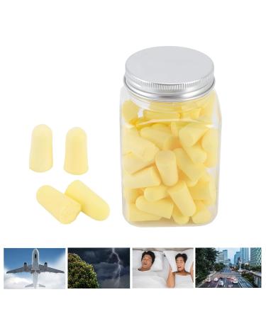 Foam Ear Plugs for Noise Reduction - 60 Pcs Soft Sound Blocking Earplugs for Concerts Travel and Sleeping - Yellow - Buy Online on GoSupps.com