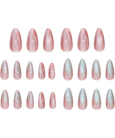 Dyeulget Fake Nails | Ombre False Nails Cat Eye Press On Nails Almond Fake Nails 12 Sizes For Woman Manicure Girl - Buy Online on GoSupps.com
