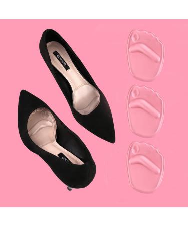 Gel Ball of Foot Cushion 3 Pairs High Heel Forefoot Pads for Pain Relief | Reusable & Transparent | Comfortable Foot Support for Women - Buy Online on GoSupps.com