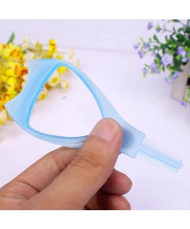 2Pcs Plastic 3 in 1 Eyelash Tool: Upper Lower Eye Lash Mascara Guard & Applicator Guide with Comb - Buy Online on GoSupps.com