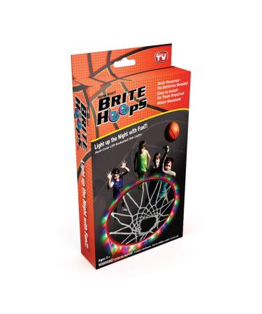 Brite Hoops   Multi-Colored, Solar Powered, Water-Resistant LED Basketball Rim Lights  8 Unique Patterns
