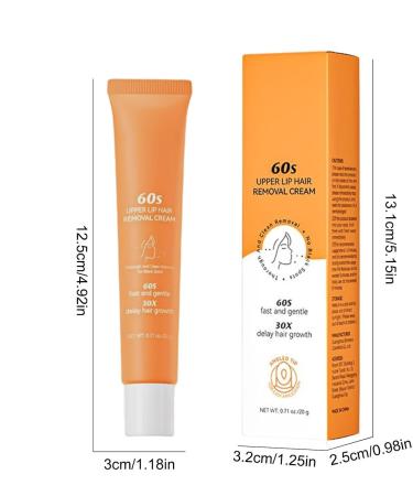 Facial Hair Remover - Upper Lip 20G Lip Hair Remover Hair Removal Cream for Women Gentle Facial Hair Removal Cream Lip Hair Removal Cream - Buy Online on GoSupps.com