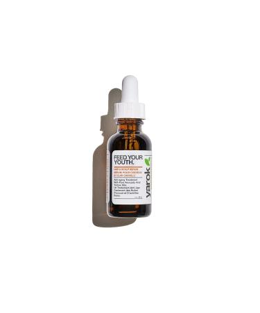 Yarok Feed Your Youth Organic Hair & Scalp Serum | Vegan Hair Growth & Repair | 100% Natural Gluten-Free Cruelty-Free - 1oz - Buy Online on GoSupps.com