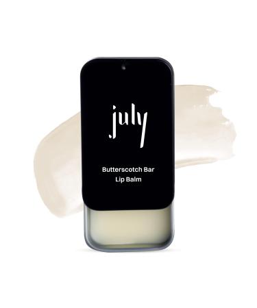 July Butterscotch Bar Lip Balm 24hr Moisturization for Dry & Chapped Lips Hydrate & Lighten SPF 15 Soft Plump Lips Enriched with Jojoba Seed Oil & Sweet Almond Oil For Women & Men 10gm