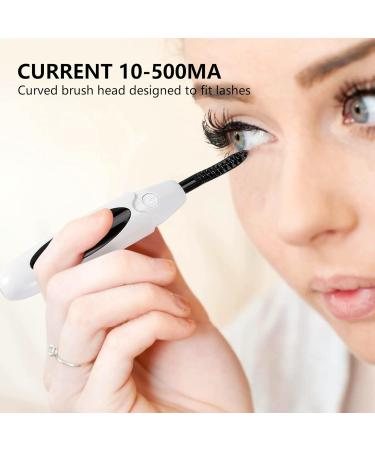 Hausdec Electric Heated Eyelash Curler USB Charge Makeup Curling Kit Long Lasting Natural Eye Lash Curler White - Buy Online on GoSupps.com