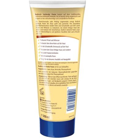 Bullrich Heilerde Paste | Ready-to-Use Acne Treatment | Reduces Pimples & Blackheads | 200ml Vegan Fragrance-Free | Free Clogged Pores - Buy Online on GoSupps.com