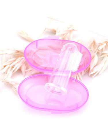Buy Toddler Finger Toothbrush - Soft Bristles BPA-Free Safe & Colorful (White Blue Pink) - Perfect for Teeth Training - Buy Online on GoSupps.com